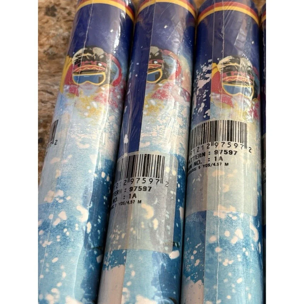 (4) NEW PACKS Vintage Snowskate Sport Wallpaper Border Brewster Wallcoverings